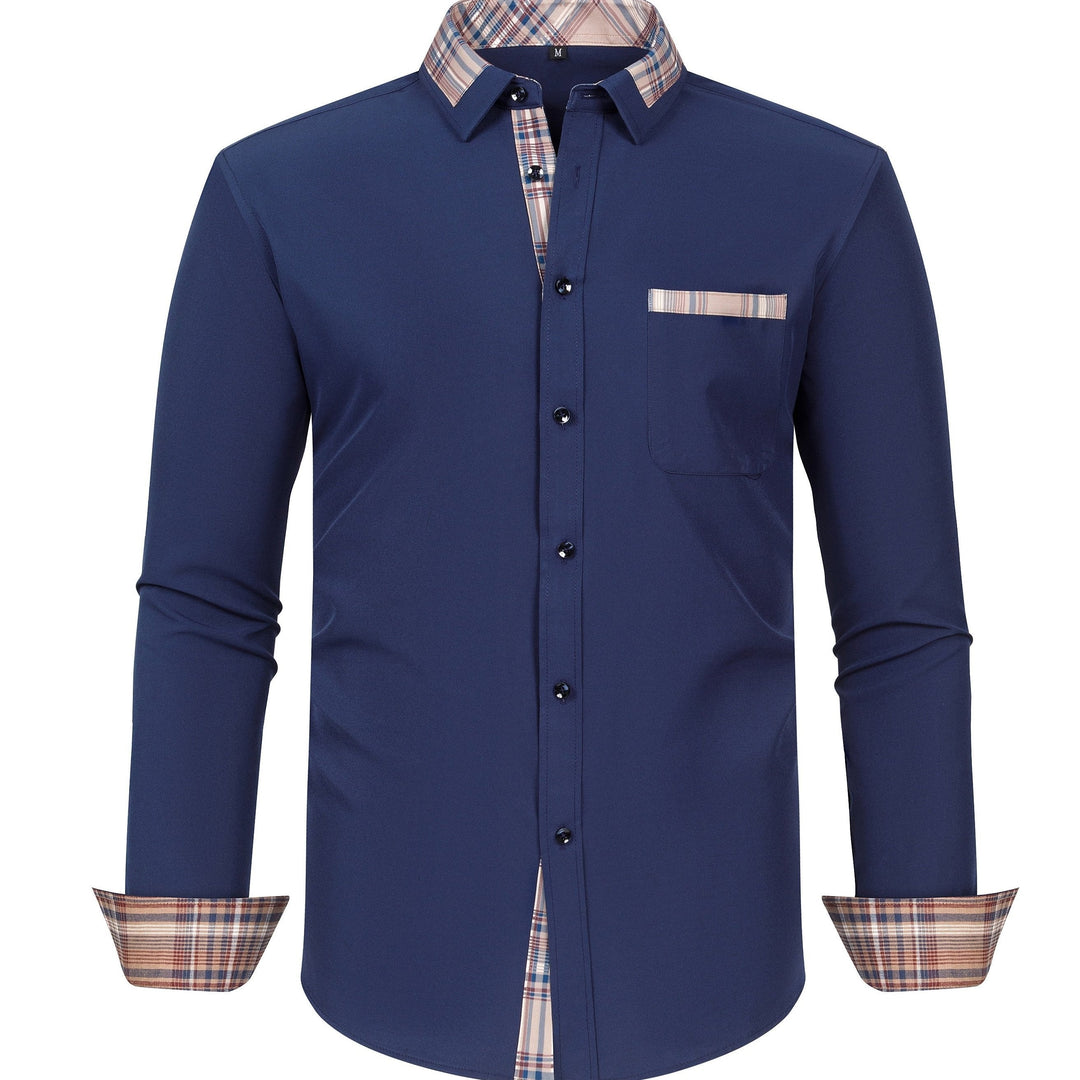 Levoire | Chemise Fine Adaptée Aux Affaires Avec Col À Carreaux