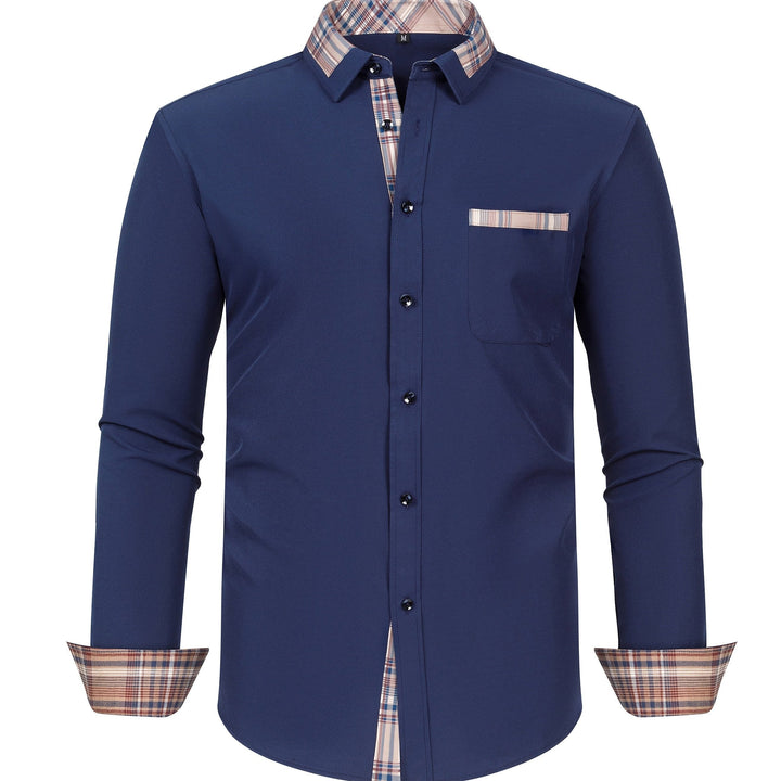 Levoire | Chemise Fine Adaptée Aux Affaires Avec Col À Carreaux