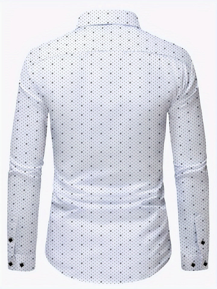 Levoire | Chemise Ajustée À Motif Géométrique
