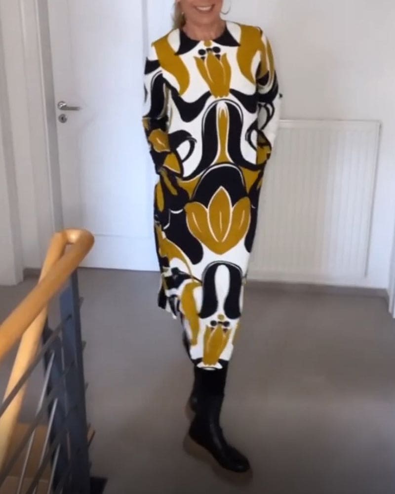 Levoire | Robe Midi Imprimée Chic