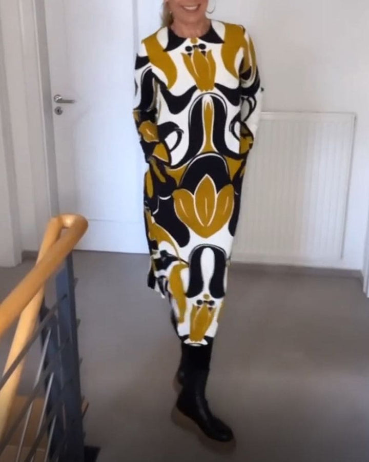 Levoire | Robe Midi Imprimée Chic