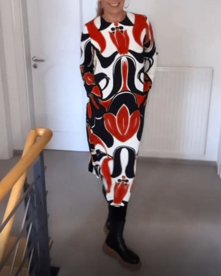 Levoire | Robe Midi Imprimée Chic