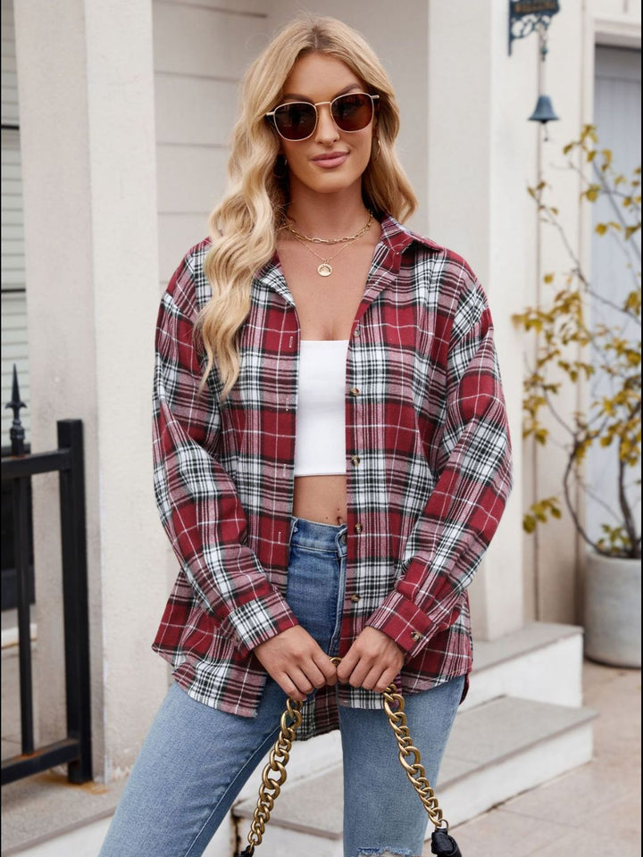 Levoire | Chemise À Carreaux À Manches Longues Et Poches