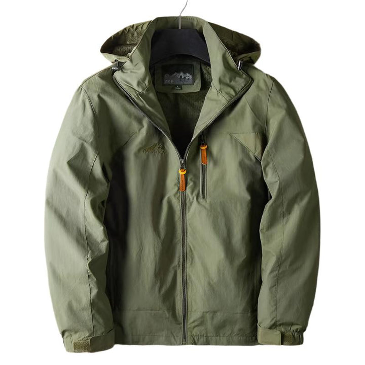 Levoire | Veste À Capuche Imperméable À Manches Longues Avec Fermeture Éclair Vert