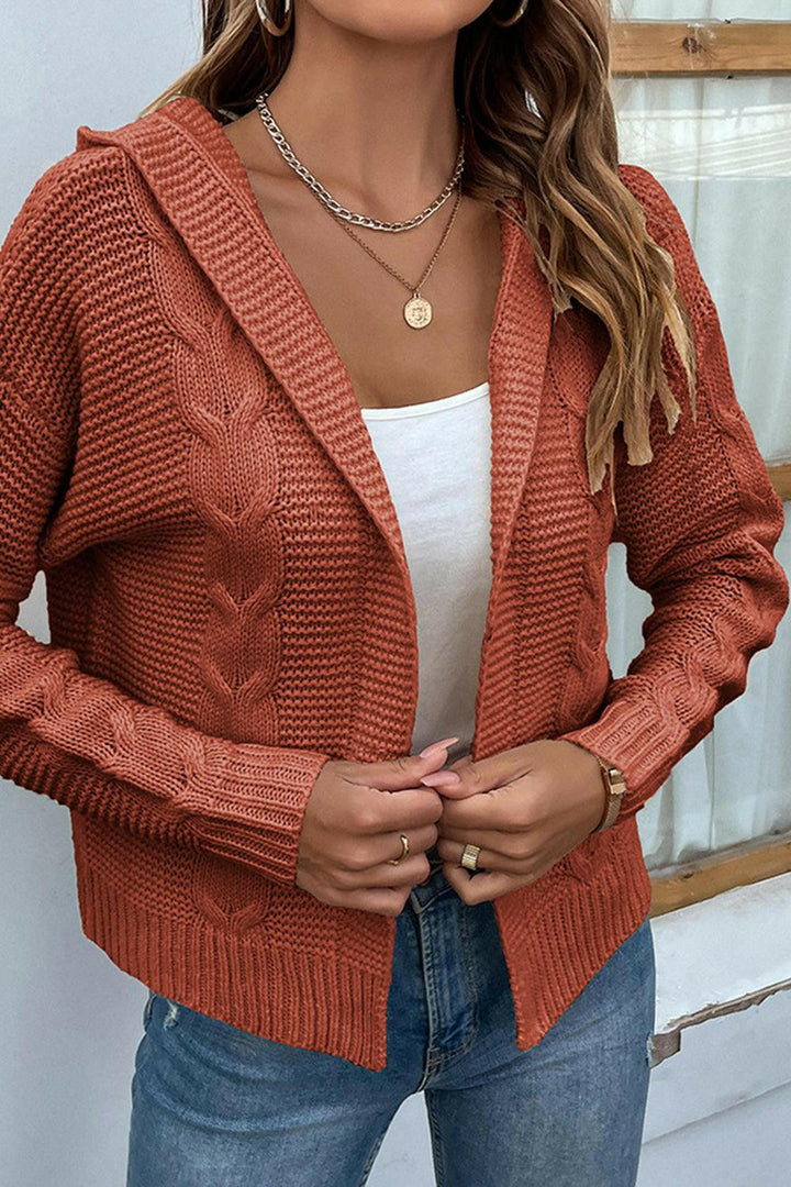 Levoire | Cardigan À Capuche En Câble Crush