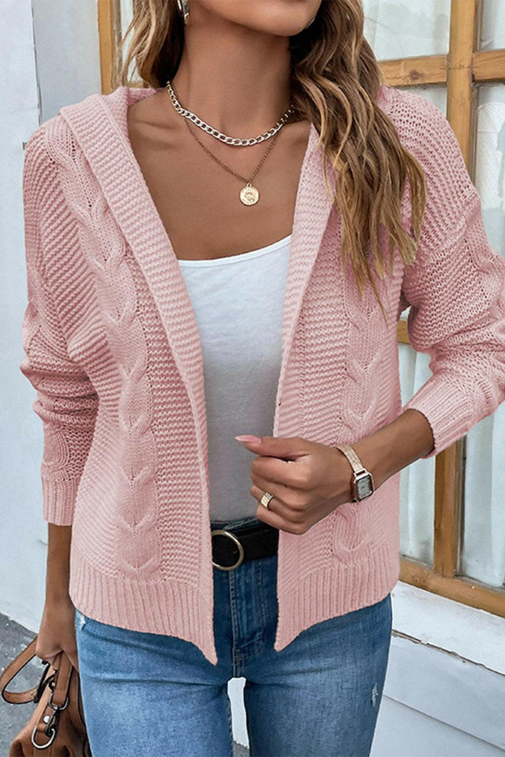 Levoire | Cardigan À Capuche En Câble Crush