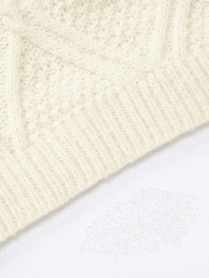 Levoire | Pull Court Tricoté À Câbles