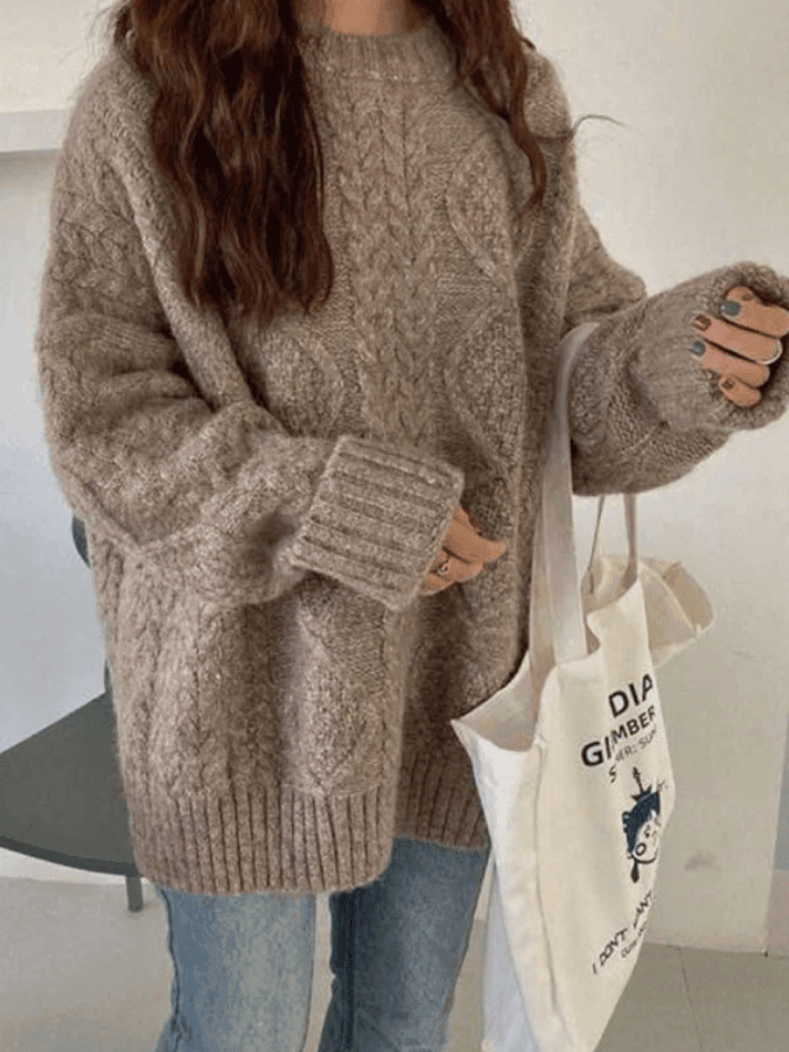 Levoire | Pull En Tricot À Câbles