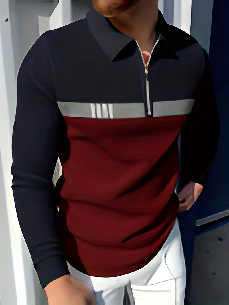 Levoire | Chemise À Fermeture Éclair Rétro En Bloc De Couleurs