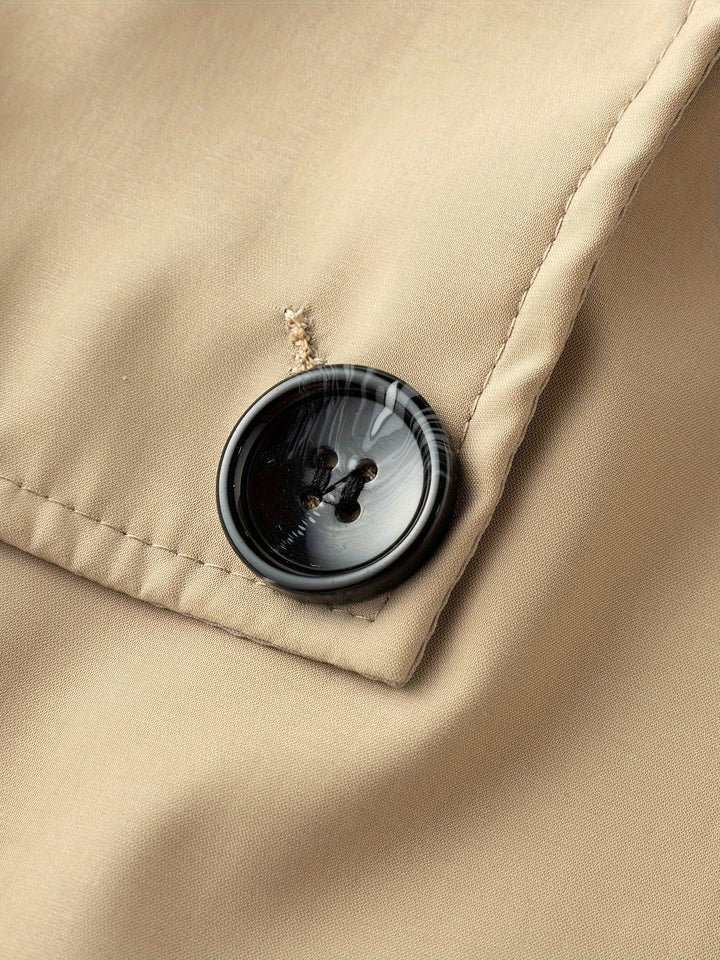 Levoire | Trench-Coat Pour Hommes À Double Rangée Dans Une Couleur