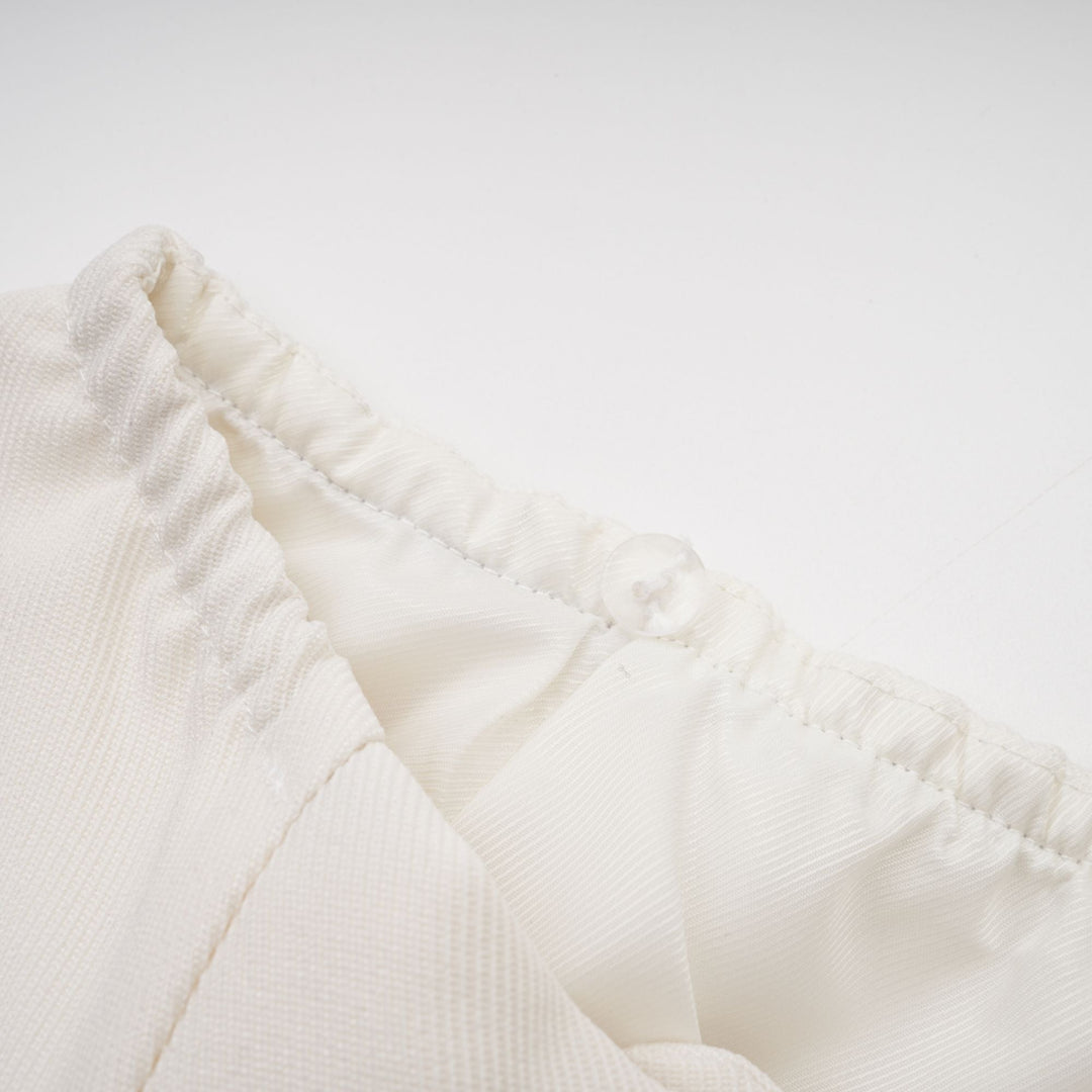 Levoire | Veste En Fausse Fourrure Blanche & Jupe Ensemble Assorti