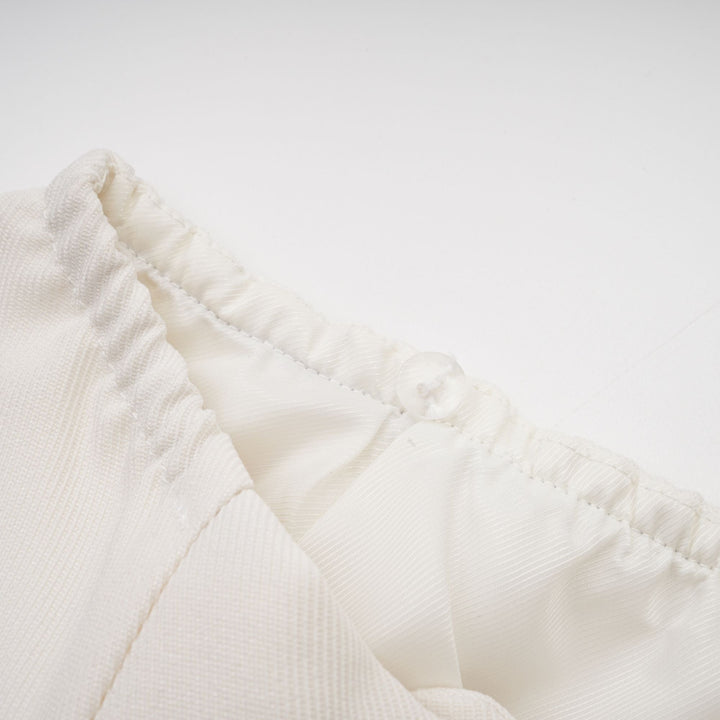 Levoire | Veste En Fausse Fourrure Blanche & Jupe Ensemble Assorti