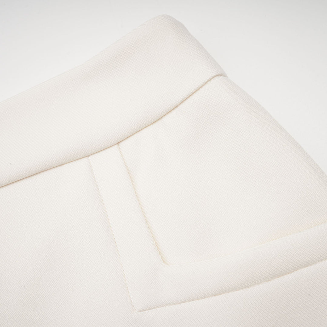 Levoire | Veste En Fausse Fourrure Blanche & Jupe Ensemble Assorti