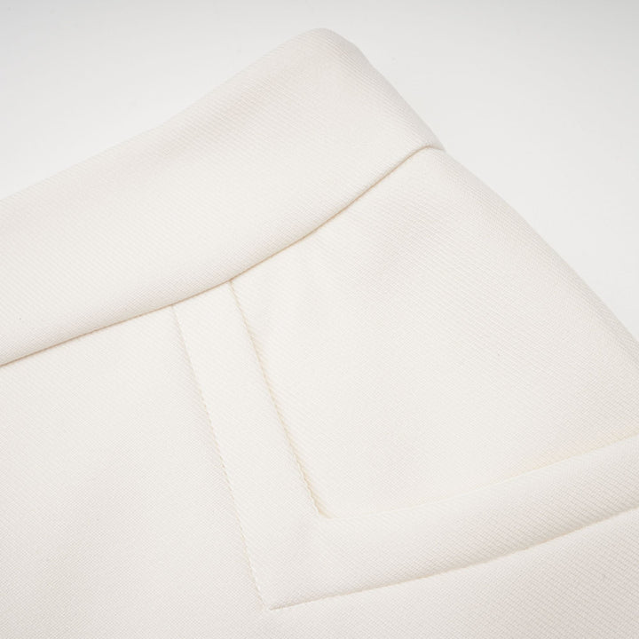 Levoire | Veste En Fausse Fourrure Blanche & Jupe Ensemble Assorti