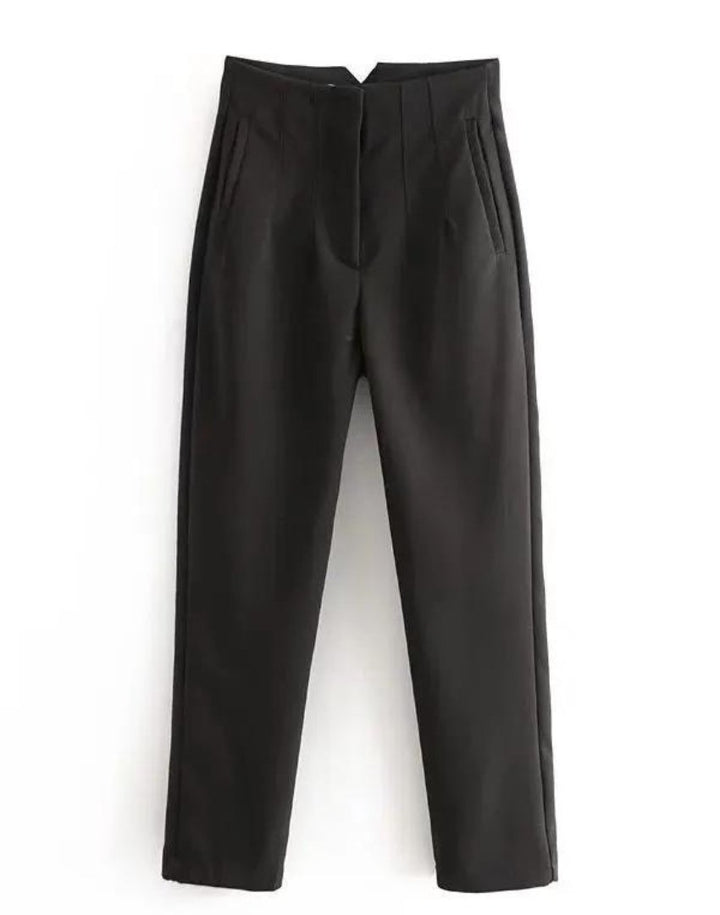 Levoire | Pantalon Décontracté Élégant Sans Plis Noir