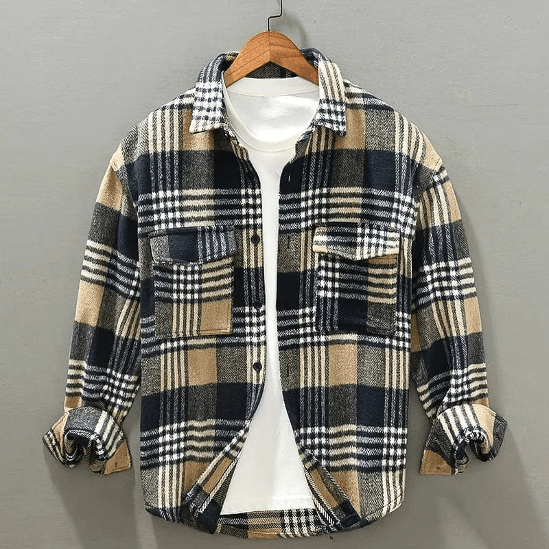 Levoire | Chemise Flanelle Élégante Homme Braun