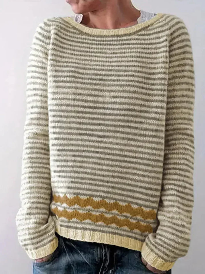Levoire | Pull d'hiver élégant et stylé Jaune