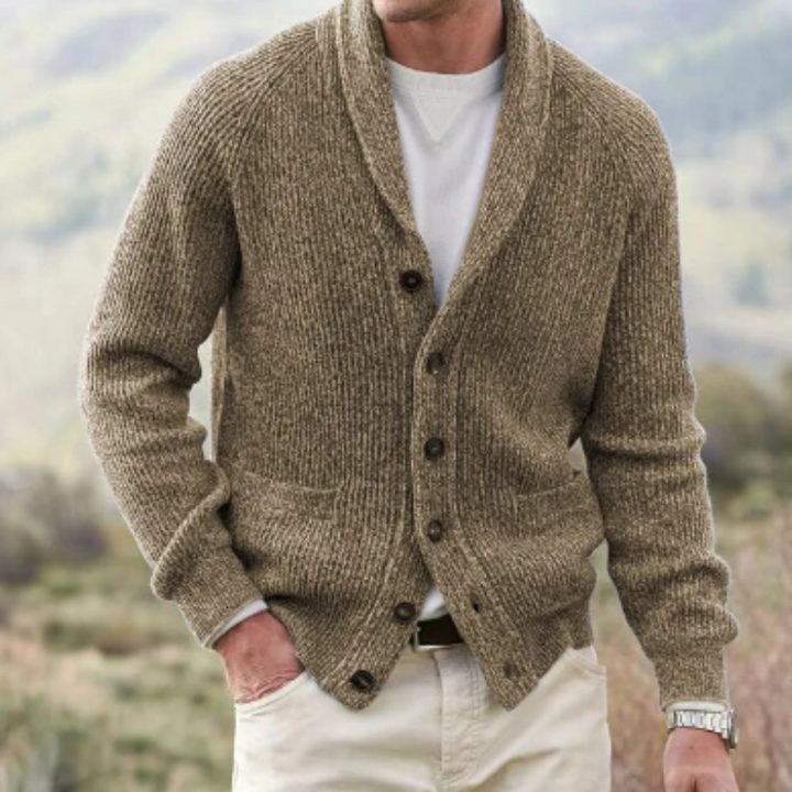 Levoire | Vintage cardigan col V Chameau