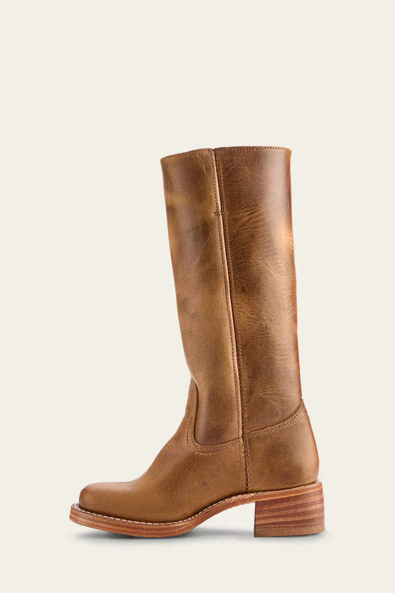 Levoire | Bottes Longues En Cuir Pour Femmes Braun