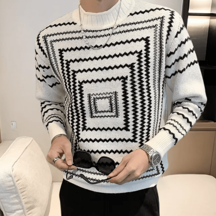 Levoire | Pull Maille Moderne Homme Blanc