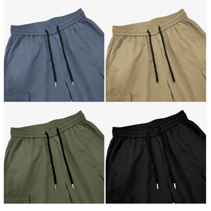 Levoire | Coupe Laisse Grande Taille Hommes Pantalon Cargo À Jambes Droites Tendance & Confortable