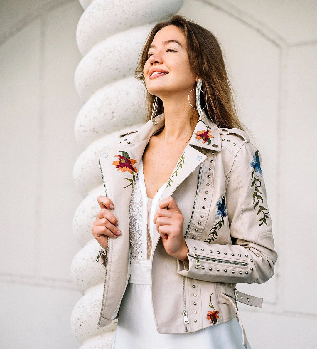Levoire | Blümchen Veste Femme Blanc