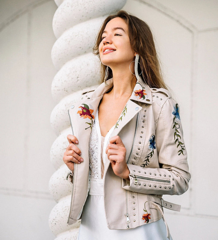 Levoire | Blümchen Veste Femme Blanc