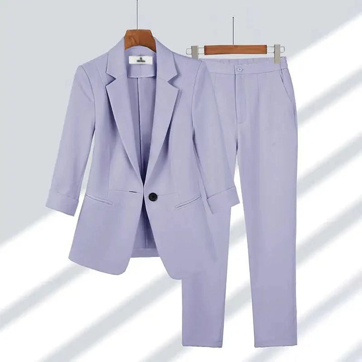 Levoire | Blazer Costume Élégant Lilas