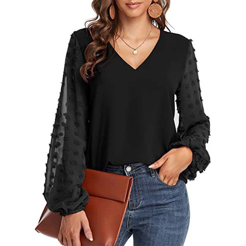 Levoire | Top Avec Décolleté En V Pour Femmes Noir