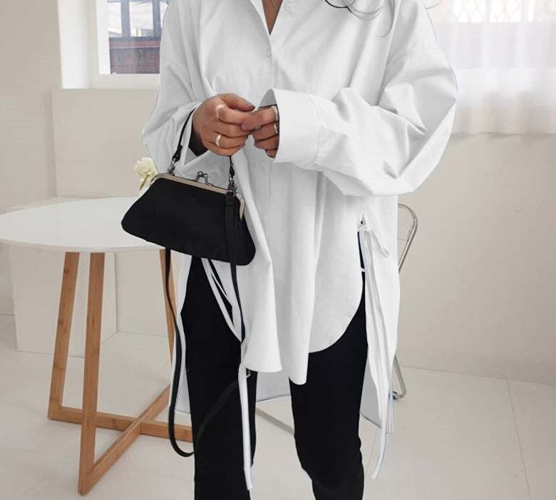 Levoire | Chemisier Oversized - Une Blouse Classique Et Intemporelle Pour Femmes Blanc