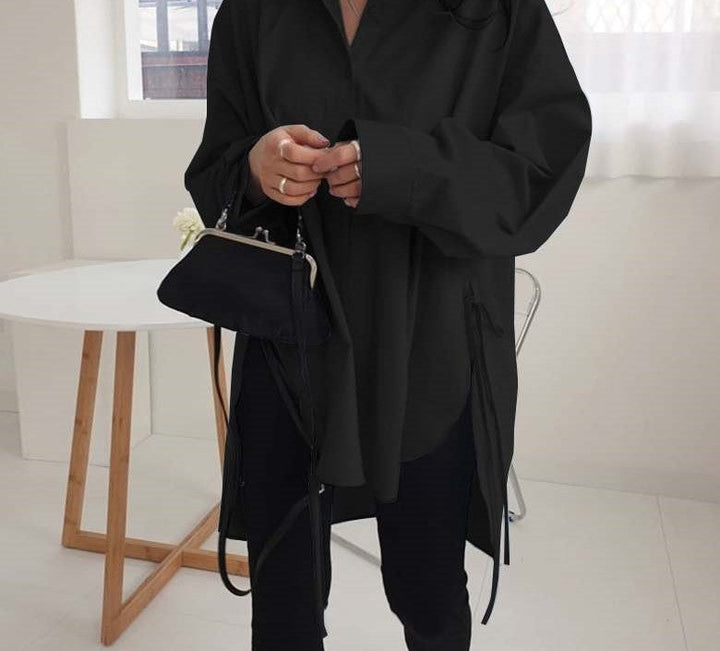 Levoire | Blouse Oversize Pour Femmes Noir