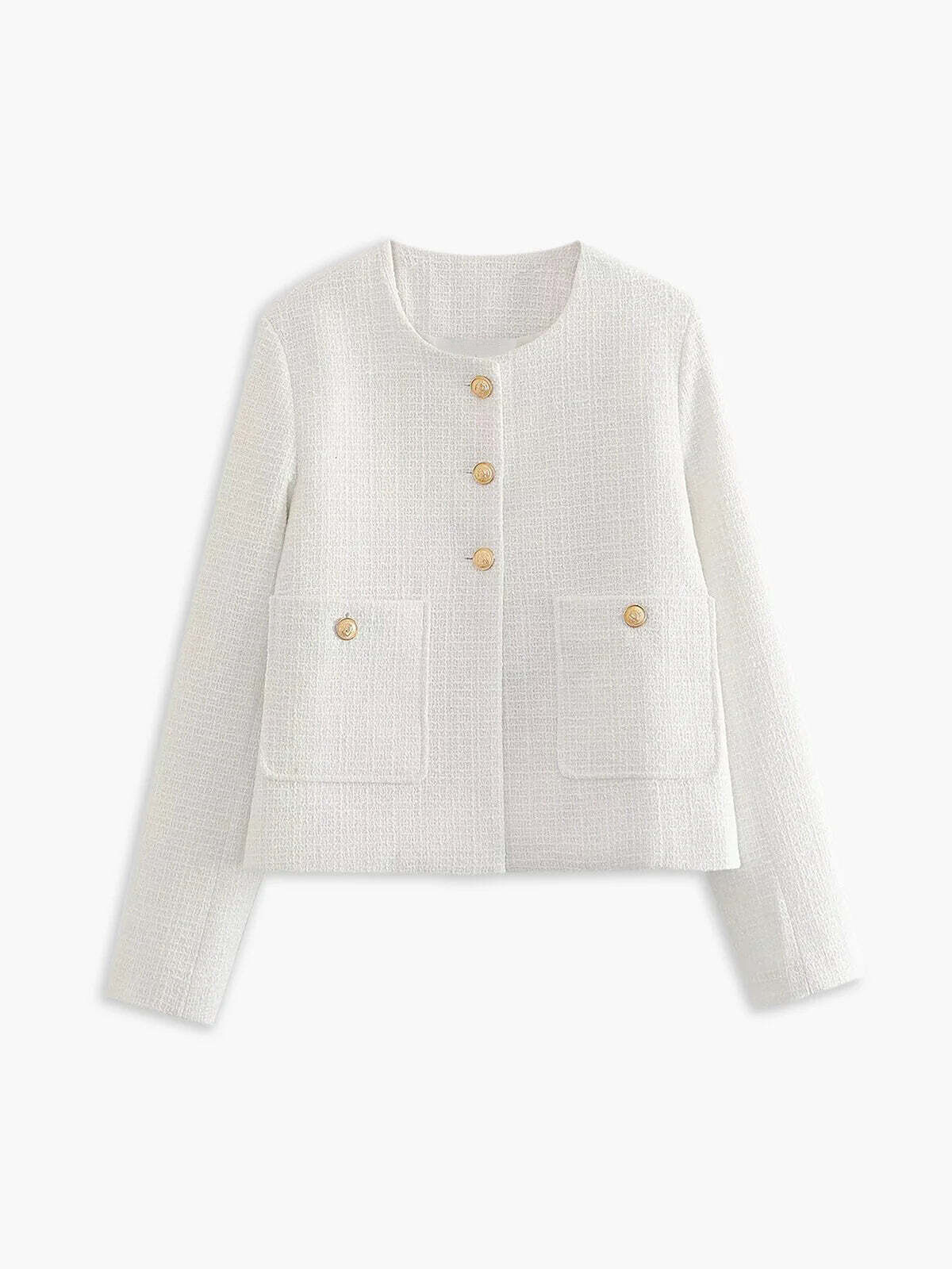 Levoire | Blazer En Tweed Esthétique Blanc