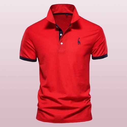 Levoire | Polo En Coton Pur Pour Un Look Décontracté Et Sportif Rot