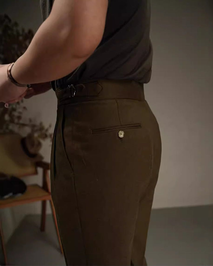 Levoire | Pantalon Karmesin Lin