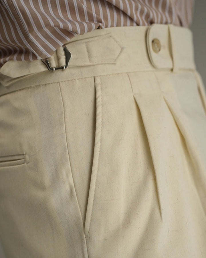 Levoire | Pantalon Karmesin Lin