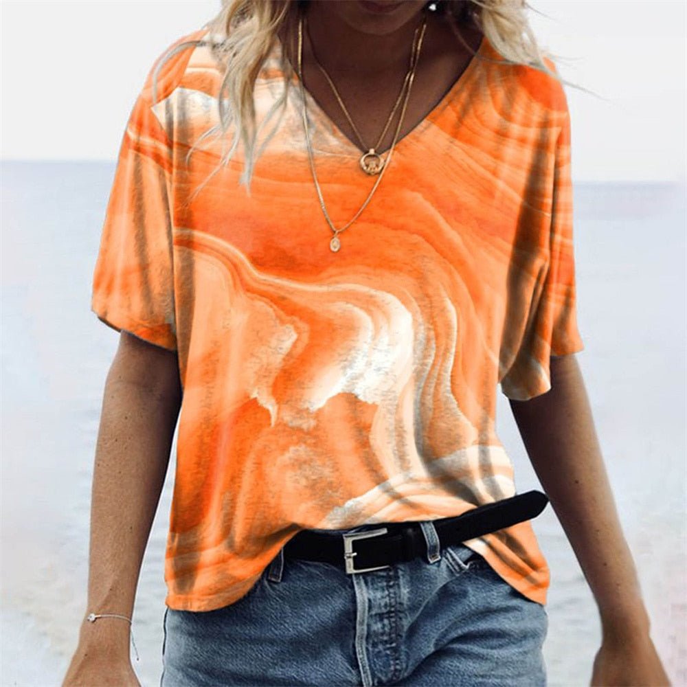Levoire | T-Shirt Boho Élégant Pour Femmes Soucieuses De La Mode Venus-Paysage