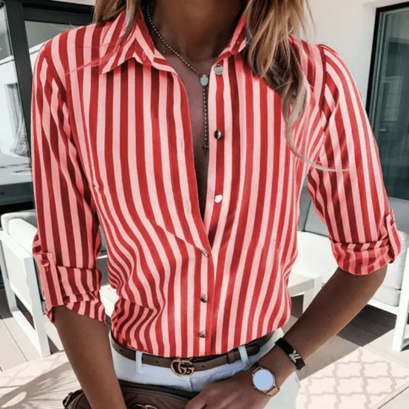 Levoire | Haut rayé marin femme Rot
