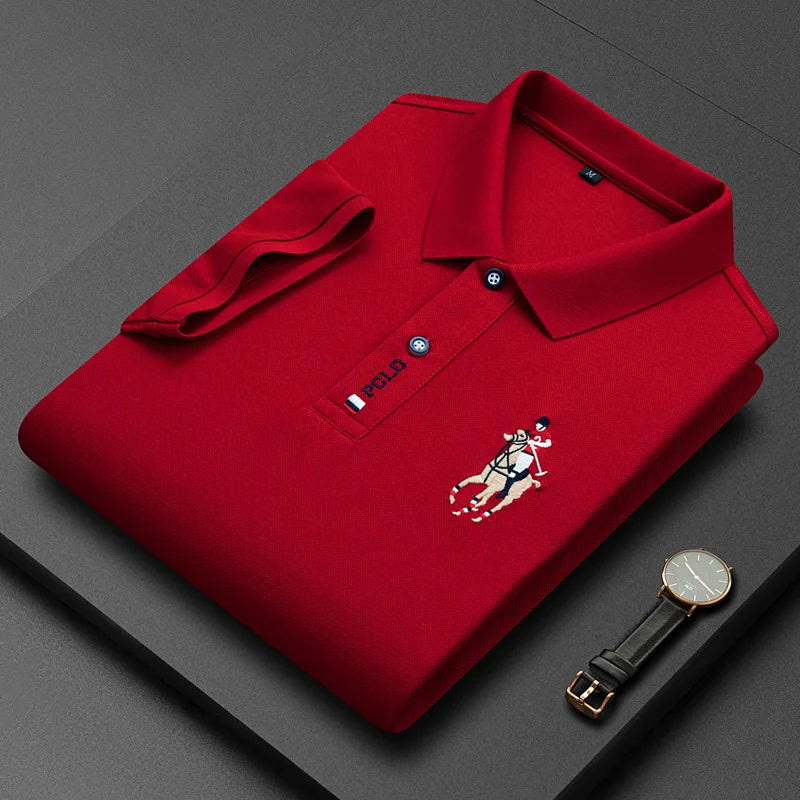 Levoire | Polo Pour Hommes Polo D'Été Classique En De Nombreuses Couleurs Et Tailles Rot
