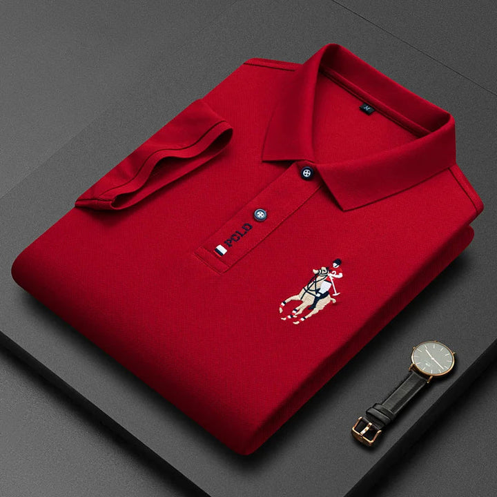 Levoire | Polo Pour Hommes Polo D'Été Classique En De Nombreuses Couleurs Et Tailles Rot