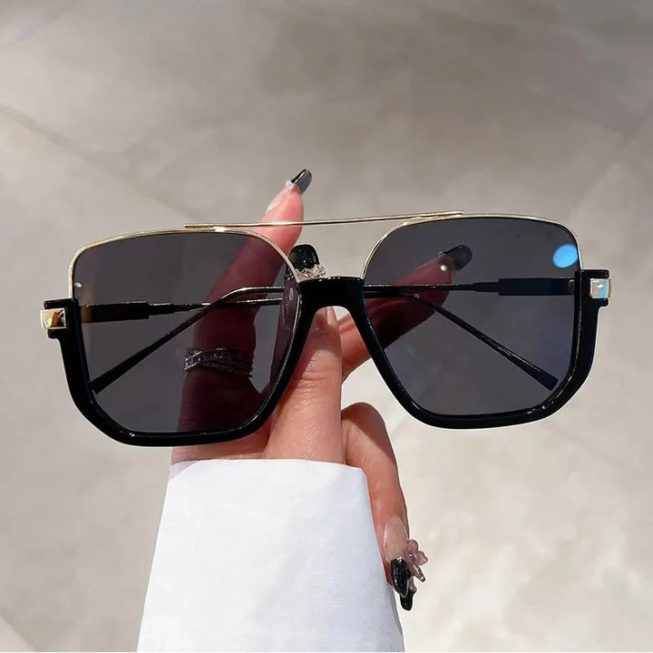Levoire | Lunettes De Soleil Uv Tendance Or - Noir
