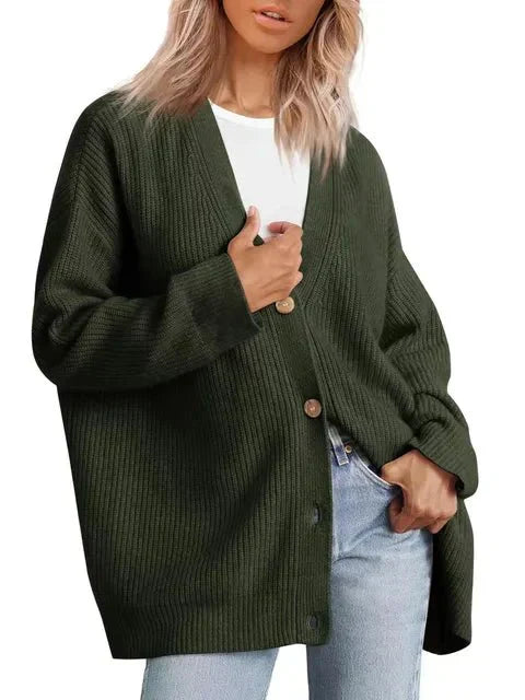 Levoire | Gilet en maille à col en V Vert