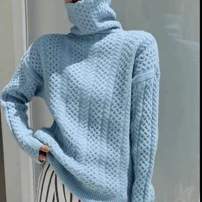 Levoire | Pull À Col Roulé Pour Les Jours Froids Bleu pastel