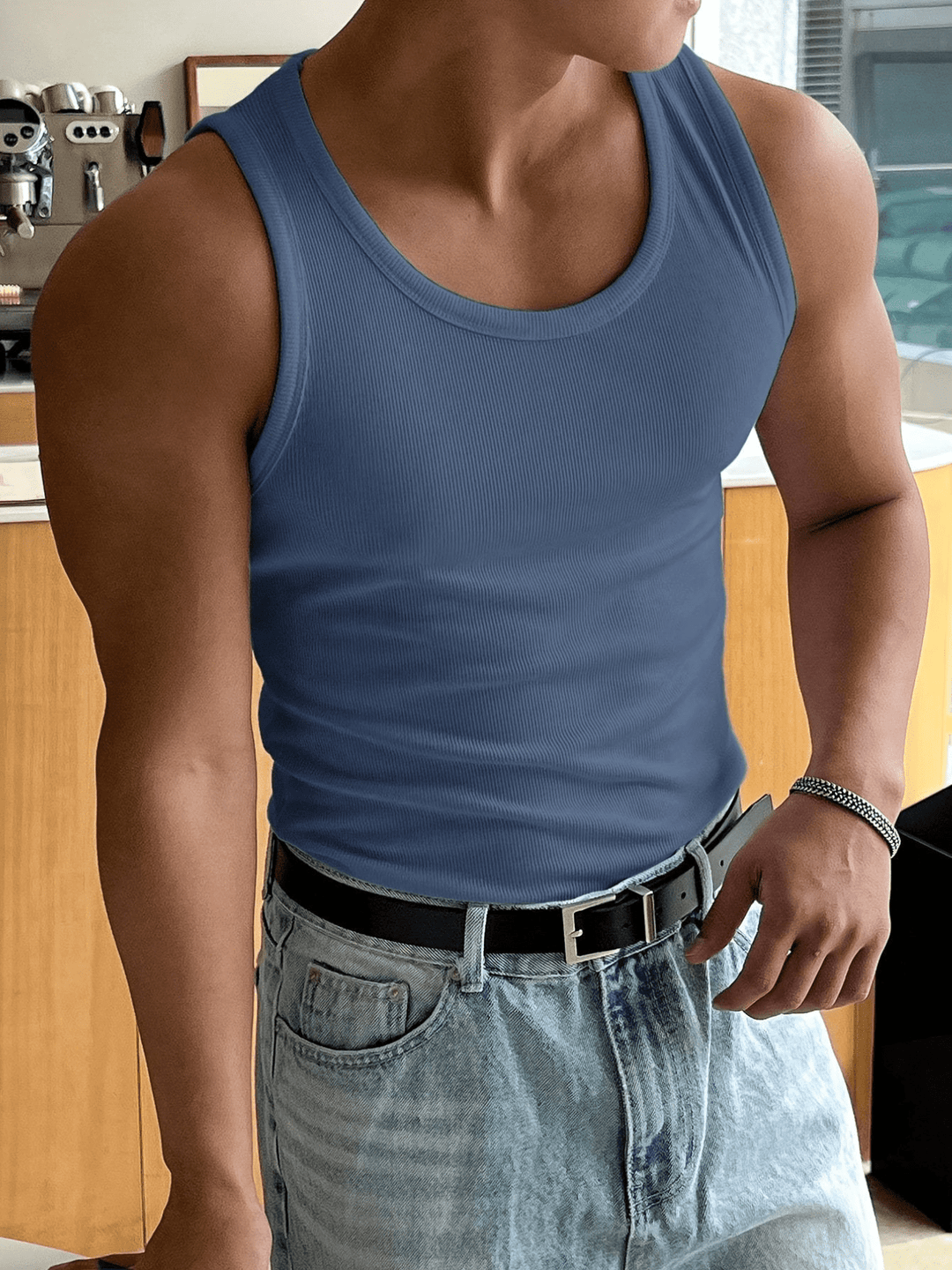 Levoire | Top pour hommes époustouflant pour le printemps/été Bleu