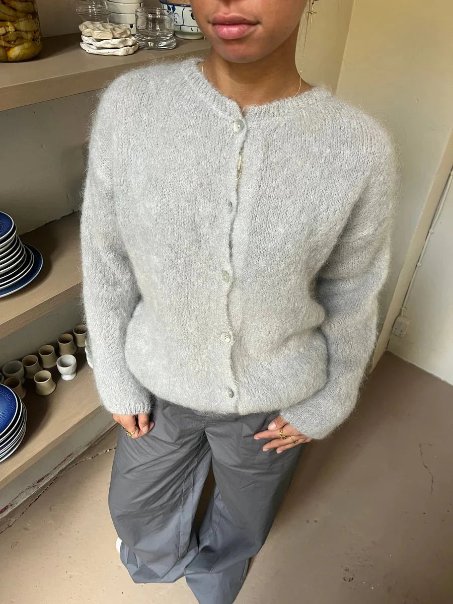 Levoire | Pull À Boutons Décontracté Gris