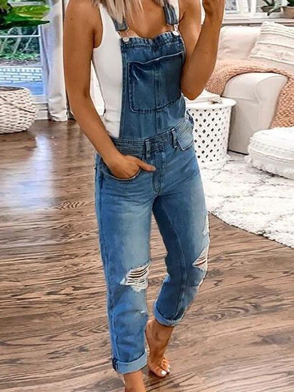 Levoire | Salopette en Jean pour Femmes Bleu marine