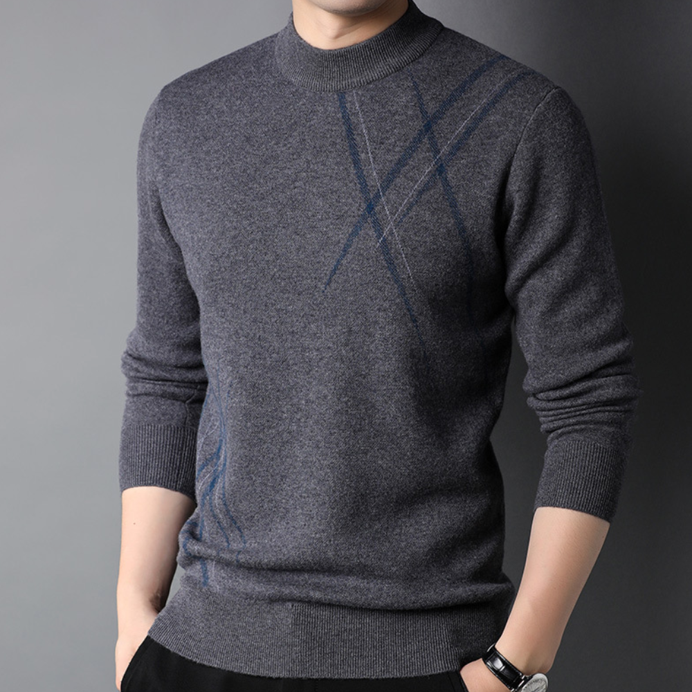 Levoire | Pull-Over Décontracté Pour Hommes Gris