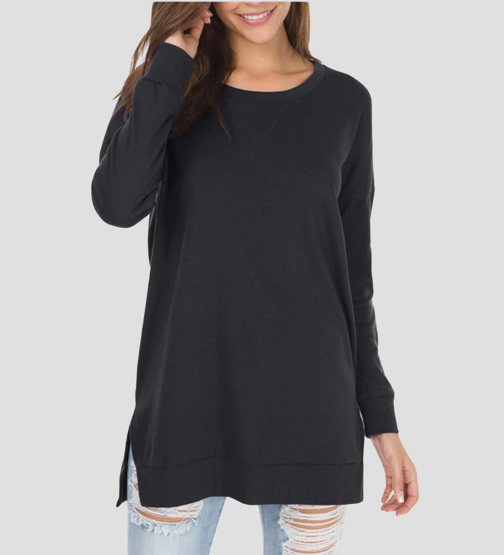 Levoire | T-Shirt À Manches Longues Pour Femmes Noir