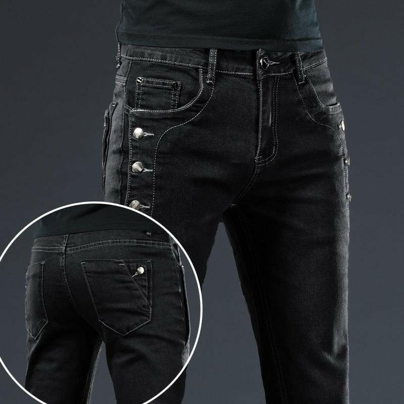 Levoire | Jeans Et Denim Pour Hommes À Motifs Décontractés noir