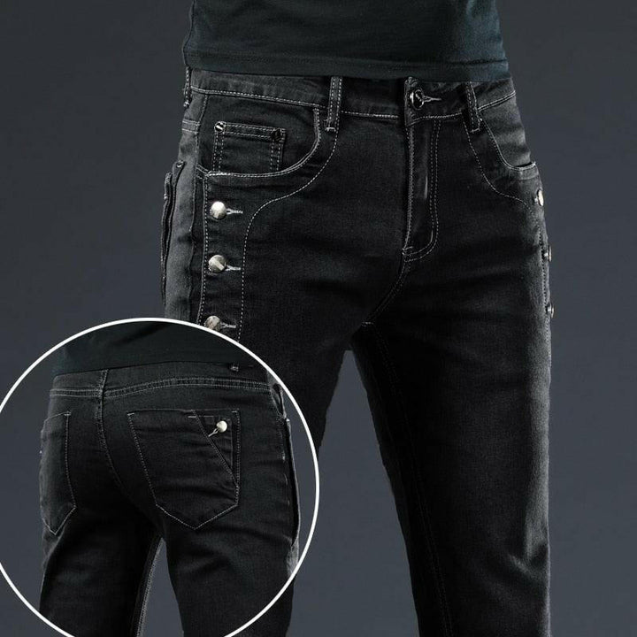 Levoire | Jeans Et Denim Pour Hommes À Motifs Décontractés noir