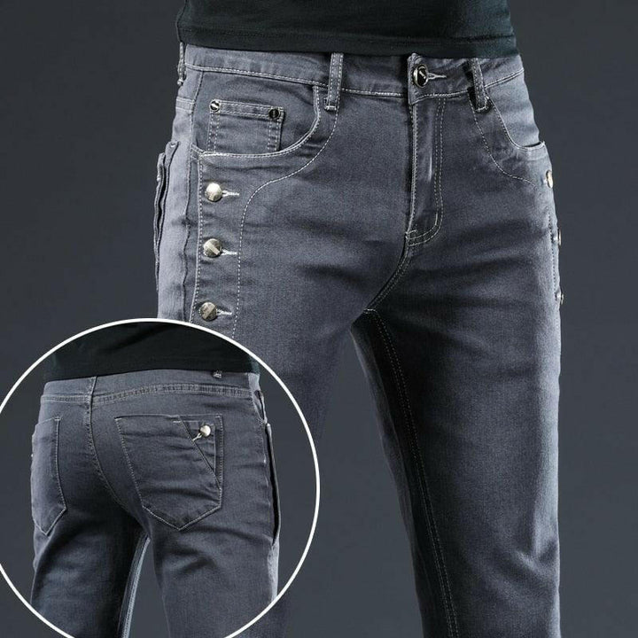 Levoire | Jeans Et Denim Pour Hommes À Motifs Décontractés Gris foncé